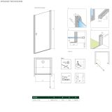 Drzwi Prysznicowe Nes 8 DWJ I 90 Prawe 10076090-01-01R Radaway