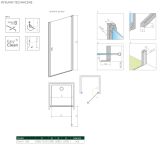 Drzwi Prysznicowe Nes 8 DWJ I Czarne 100 Prawe Frame 10076100-54-56R Radaway