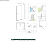 Drzwi Prysznicowe Nes 8 DWJ II 90 Prawe 10083090-01-01R Radaway