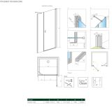 Drzwi Prysznicowe Nes 8 DWS 140 Prawe 10078120-01-01R+10078113-01-01 Radaway
