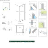 Drzwi Prysznicowe Nes 8 KDJ B 90 Prawe 10075090-01-01R Radaway
