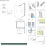 Drzwi Prysznicowe Nes 8 KDS I 100 Prawe 10073100-01-01R+10073110-01-01 Radaway