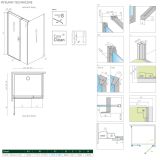 Drzwi Prysznicowe Nes 8 KDS I 120 Lewe 10073120-01-01L+10073112-01-01 Radaway