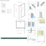 Drzwi Prysznicowe Nes 8 KDS I 140 Prawe 10073140-01-01R+10073114-01-01 Radaway