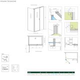 Drzwi Prysznicowe Nes 8 KDS II Czarne 120 Prawe 10087120-54-01R Radaway