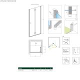 Drzwi Prysznicowe Nes DWB 90 Prawe 10029090-01-01R Radaway