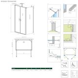 Drzwi Prysznicowe Nes DWD+2S 110 10035110-01-01 Radaway
