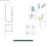 Drzwi Prysznicowe Nes DWJ I 90 Lewe 10026090-01-01L Radaway