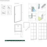 Drzwi Prysznicowe Nes DWJ I Czarne 100 Prawe Factory 10026100-54-55R Radaway