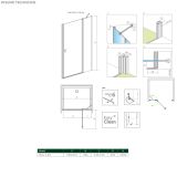 Drzwi Prysznicowe Nes DWJ II 80 Prawe 10036080-01-01R Radaway