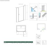 Drzwi Prysznicowe Nes DWJS 120 Prawe 10038120-01-01R Radaway