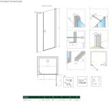 Drzwi Prysznicowe Nes DWS 120 Prawe 10028120-01-01R Radaway