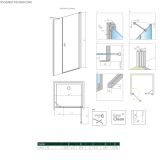 Drzwi Prysznicowe Nes DWS 130 Prawe 10028130-01-01R Radaway