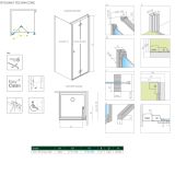 Drzwi Prysznicowe Nes KDJ B 80 Prawe 10025080-01-01R Radaway