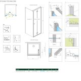 Drzwi Prysznicowe Nes KDJ B 90 Prawe 10025090-01-01R Radaway
