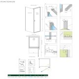 Drzwi Prysznicowe Nes KDJ I Czarne 100 Prawe Frame 10022100-54-56R Radaway