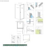 Drzwi Prysznicowe Nes KDJ I Czarne 90 Prawe Frame 10022090-54-56R Radaway