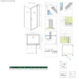 Drzwi Prysznicowe Nes KDJ II 100 Prawe 10032100-01-01R Radaway