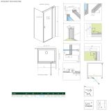 Drzwi Prysznicowe Nes KDJ II 80 Prawe 10032080-01-01R Radaway