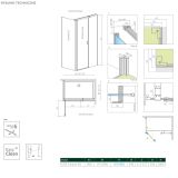 Drzwi Prysznicowe Nes KDS II Czarne 90 Prawe 10033090-54-01R Radaway