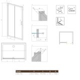 Drzwi Prysznicowe Premium Plus DWJ 105 33305-01-01N Radaway