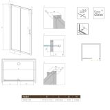 Drzwi Prysznicowe Premium Plus DWJ 120 33313-01-01N Radaway