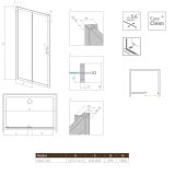 Drzwi Prysznicowe Premium Plus DWJ 140 33323-01-01N Radaway