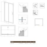 Drzwi Prysznicowe Premium Plus DWJ 95 33304-01-01N Radaway