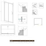 Drzwi Prysznicowe Premium Plus Szkło Fabric DWJ 100 33303-01-06N Radaway