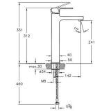 Bateria Umywalkowa Q-Line A40798EXP Vitra