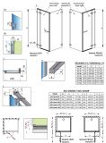 Drzwi lewe 383812-01L + ścianka front 120 lewa 383240-01L Euphoria  KDJ Radaway