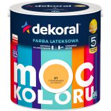 Farba Lateksowa Moc Koloru Cytrynowa Beza 2,5l Dekoral