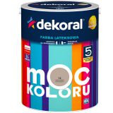 Farba Lateksowa Moc Koloru Ciepłe Kakao 5l Dekoral