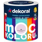 Farba Lateksowa Moc Koloru Wrzosowy Pastelowy 2,5l Dekoral