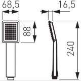 Słuchawka Prysznicowa Anima Czarny FD8-101-22 Fdesign