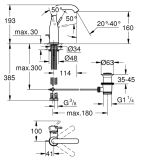 Bateria Umywalkowa New Essence Warm Sunset 23462DA1 Grohe