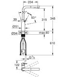 Bateria Zlewozmywakowa Essence DN 15 Cool Sunrise 30270GL0 Grohe
