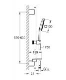 Zestaw Prysznicowy Rainshower Smartactive 130 Cube 26583000 Grohe