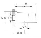 Przyłącz Kątowy Euphoria Cube 26370AL0 Grohe