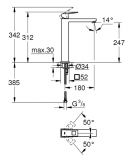 Bateria Umywalkowa Eurocube DN 15 XL 23406AL0 Grohe