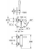 Zestaw Wannowy Essence 33628001 Grohe