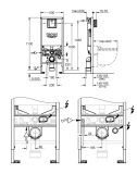 Zestaw 3w1 Stelaż Rapid SLX 1,13m 39598000 Grohe