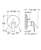 Bateria Podtynkowa do Obsługi Dwóch Wyjść Wody Eurosmart 24043003 Grohe