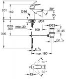 Bateria Umywalkowa Eurosmart 33265003 Grohe