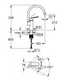 Bateria Zlewozmywakowa Eurosmart 33202003 Grohe