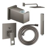 Zestaw Prysznicowy 5w1 Eurocube Brushed Hard Graphite Grohe
