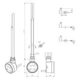 Grzałka Moa Czarny 800W WEMOA08T905U Terma