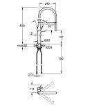 Jednouchwytowa Bateria Zlewozmywakowa Essence Phantom Black 30503KF0 DN 15 Grohe