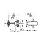 Jednouchwytowy Element Do Zabudowy Podtynkowej 1/2 23429000 Grohe
