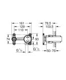 Jednouchwytowy Element Do Zabudowy Podtynkowej 1/2 23429000 Grohe